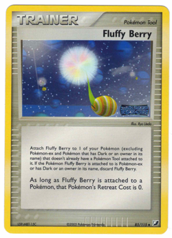 Fluffy Berry 85/115 EX Unseen Forces Reverse Holo Uncommon Stamped Pokemon Card - Image 1