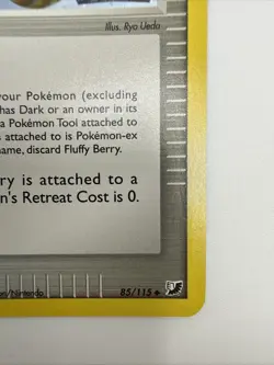 Fluffy Berry 85/115 EX Unseen Forces Reverse Holo Uncommon Stamped Pokemon Card - Image 5