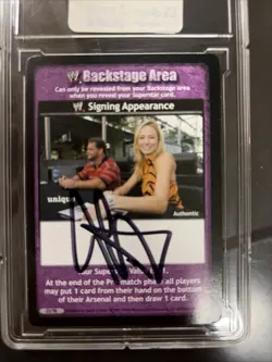 WWE WWF Raw Deal- John Cena - Backstage Area Signature Autograph PC card - Image 1