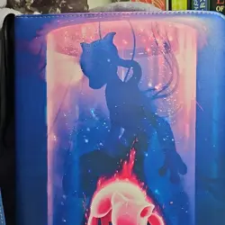 Pokemon TCG Mixed Card Lot Binder Mewtwo & Mew Cover Charizard Lucario Lampent - Image 1