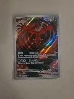 Pokemon Yveltal Illustration Rare Full Art 205/182 SV04 Paradox Rift Holo Card - Image 2