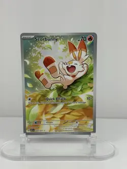 Pokemon TCG Scorbunny ASC Rare Full Art Holo Card 225/217 - Image 1