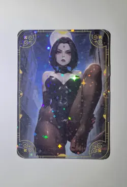 Sexy Teen Titans RAVEN Goddess Story Anime Waifu Card Hunny Bunnies - Image 1