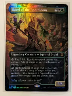 Hazel of the Rootbloom (Borderless) Commander: Bloomburrow Foil - MTG MYTHIC - Image 1