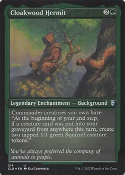 Cloakwood Hermit (Foil Etched) Commander Legends: Battle for Baldur's Gate - Image 1