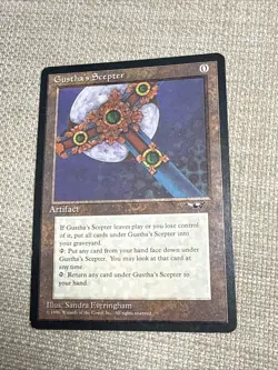 Magic Mtg Alliances Gustha's Scepter lightly played - Image 1