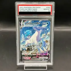 Pokemon Card Ice Rider Calyrex VMAX 203 198 Rare Rainbow PSA10 English f3006857 - Image 1
