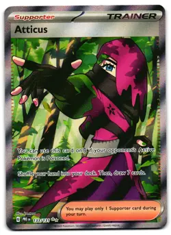 Atticus 133/131 - Prismatic Evolutions Ultra Rare Pokemon TCG - LP Card - Image 1