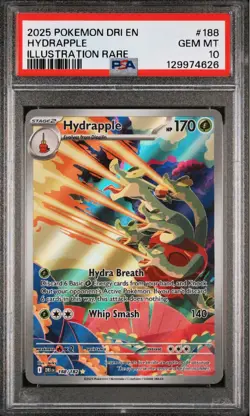Hydrapple ⭐ 188/182 Illustration Rare Sv10: Destined Rivals Holo Pokemon PSA 10 - Image 1