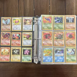 Pokemon Card Vintage Lot WOTC Holo rare Old School FIRE TCG Binder Shadowless - Image 2