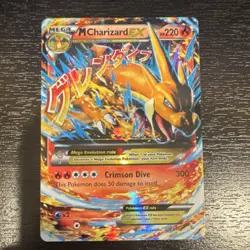 Pokemon M Charizard EX Full Art Ultra Rare Holo 13/106 Flashfire Mega Card - Image 1