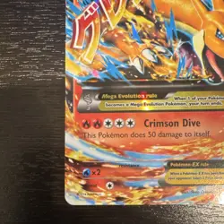 Pokemon M Charizard EX Full Art Ultra Rare Holo 13/106 Flashfire Mega Card - Image 5