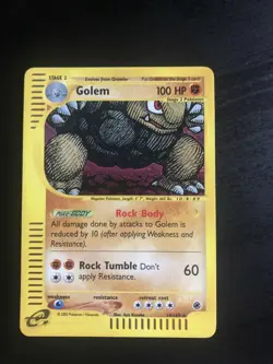 Pokemon Golem 14/165 Expedition Holo Rare Near Mint - Image 1