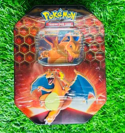 Pokemon Hidden Fates Charizard GX Tin Sealed TCG 4 Packs 820650804816 - Image 1
