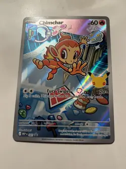 Pokemon First Partner Illustration Rare Chimchar 30th Anniversary-NM - Image 2