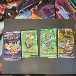 Pokemon TCG Wizards 4 opened Booster packs 🔥READ DESCRIPTION 🔥 - Image 1