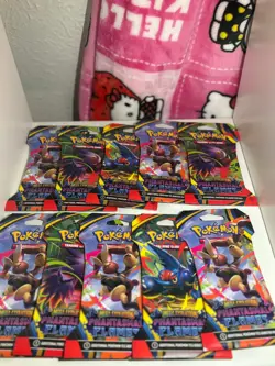 Pokemon TCG Mega Evolution Phantasmal Flames 10x Sleeved Booster Pack Set NEW - Image 3