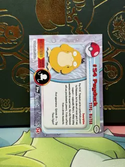 Pokemon Topps Series 1 Psyduck #54 BLACK LOGO Near Mint - Image 2