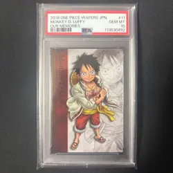 PSA 10 Luffy Zoro Sanji Set Our Memories One Piece Wafer Card Prsequential Japan - Image 2