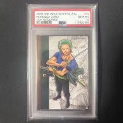 PSA 10 Luffy Zoro Sanji Set Our Memories One Piece Wafer Card Prsequential Japan - Image 3