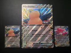 Pokemon Snorlax Ex 076/131 Stamped Prismatic JUMBO promo & Blissey EX 134/167 - Image 1