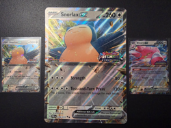 Pokemon Snorlax Ex 076/131 Stamped Prismatic JUMBO promo & Blissey EX 134/167 - Image 5