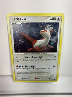 Pokemon Latias 3/17 POP Series 7 Promo Holo Rare HP /DMG TCG - Image 1