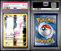 2016 Pokemon XY Mew Full Art XY110 Black Star Promo Mythical Collect PSA 8 NM-MT - Image 3