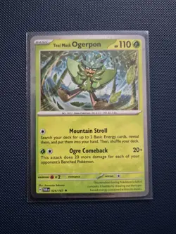 Pokemon TCG Teal Mask Ogerpon Cosmos Holo Promo Twilight Masquerade Card 024/167 - Image 1