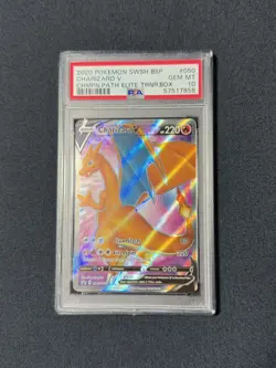 2020 POKEMON SWSH BSP #050 CHARIZARD V GEM MT CHMPN.PATH ELITE PSA10 - Image 1