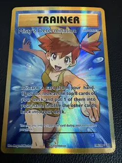 Pokemon Misty's Determination Full Art Ultra Rare 108/108 Evolutions Holo - Image 1
