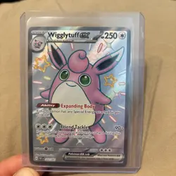 Wigglytuff EX - 222/091 Shiny Ultra Rare Holo NM Pokemon SV: Paldean Fates - Image 1