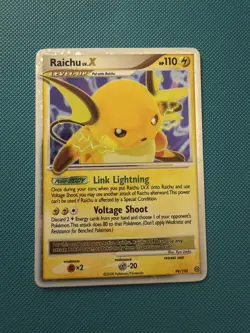 2008 Pokemon Raichu LV.X 99/100 Stormfront Holo Ultra Rare NM - Image 1