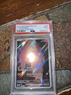 PSA 9 MINT - Charmander 168/165 Pokemon Scarlet & Violet 151 Illustration Rare - Image 1