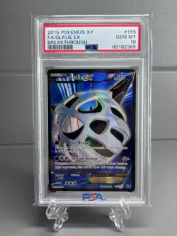 Pokemon TCG Glalie EX Full Art 2015 Breakthrough 155/162 PSA 10 - Image 1
