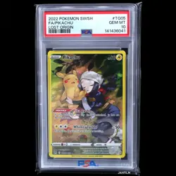 PSA 10 POKEMON 2022 LOST ORIGIN #TG05 FA PIKACHU LOST ORIGIN TG05/TG30 - Image 1