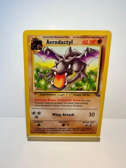 Aerodactyl 16/62 Rare Fossil Pokemon Moderately Played - Image 1
