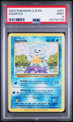 PSA 9 MINT Classic Collection Lot Squirtle Wartortle Articuno Pokemon TCG 2023 - Image 2