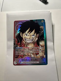 One Piece Monkey D Luffy Op01-003 Alternate Art Leader Parallel - Image 1