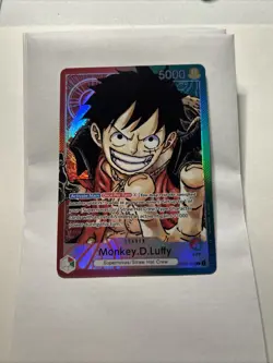 One Piece Monkey D Luffy Op01-003 Alternate Art Leader Parallel - Image 2