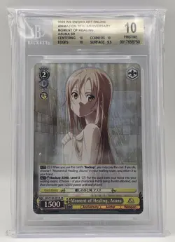 BGS 10 Weiss Schwarz Moment of Healing, Asuna Sword Art SAO/S100-E013S SR - Image 1