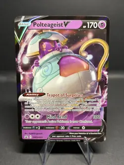 Polteageist V Black Star Promo Ultra Rare Pokemon Card SWSH021 LP - Image 1