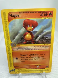 Pokemon Card - Magby Expedition 52/165 Rare Non-Holo NM - Image 1