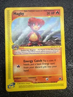 Pokemon Card - Magby Expedition 52/165 Rare Non-Holo NM - Image 3
