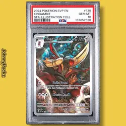 Kingambit SVP130 - 2024 Illustration Collection Promo - Pokemon Card - PSA 10 - Image 1
