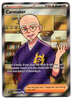 Caretaker 203/167 - Twilight Masquerade Ultra Rare Pokemon TCG - LP Card - Image 1