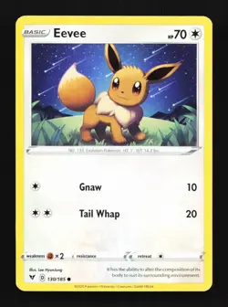 Eevee 130/185 Vivid Voltage English Pokemon Card TCG - Image 1