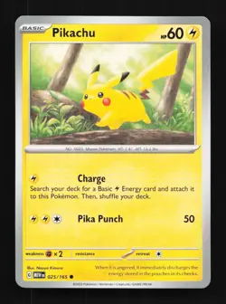 Pikachu 025/165 Pokemon Card 151 Japanese Pokemon Card TCG - Image 1