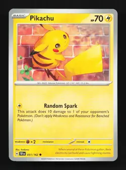 Pikachu 051/162 Temporal Forces English Pokemon Card TCG - Image 1
