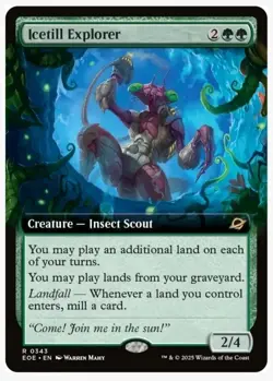 MTG Edge of Eternities - Icetill Explorer - Extended Rare - Foil - 0343 NM - Image 1